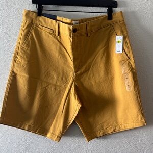 GAP Men's Yellow Flat Front Shorts